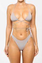 Bambi Thong bikini bottom in khaki