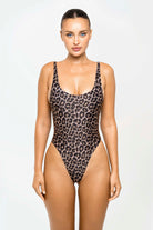 Swimsuit in animal print, Leo one-piece swimsuit