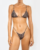 Leo print swimwear