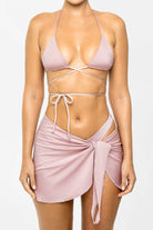 Pink beach cover up / Sarong